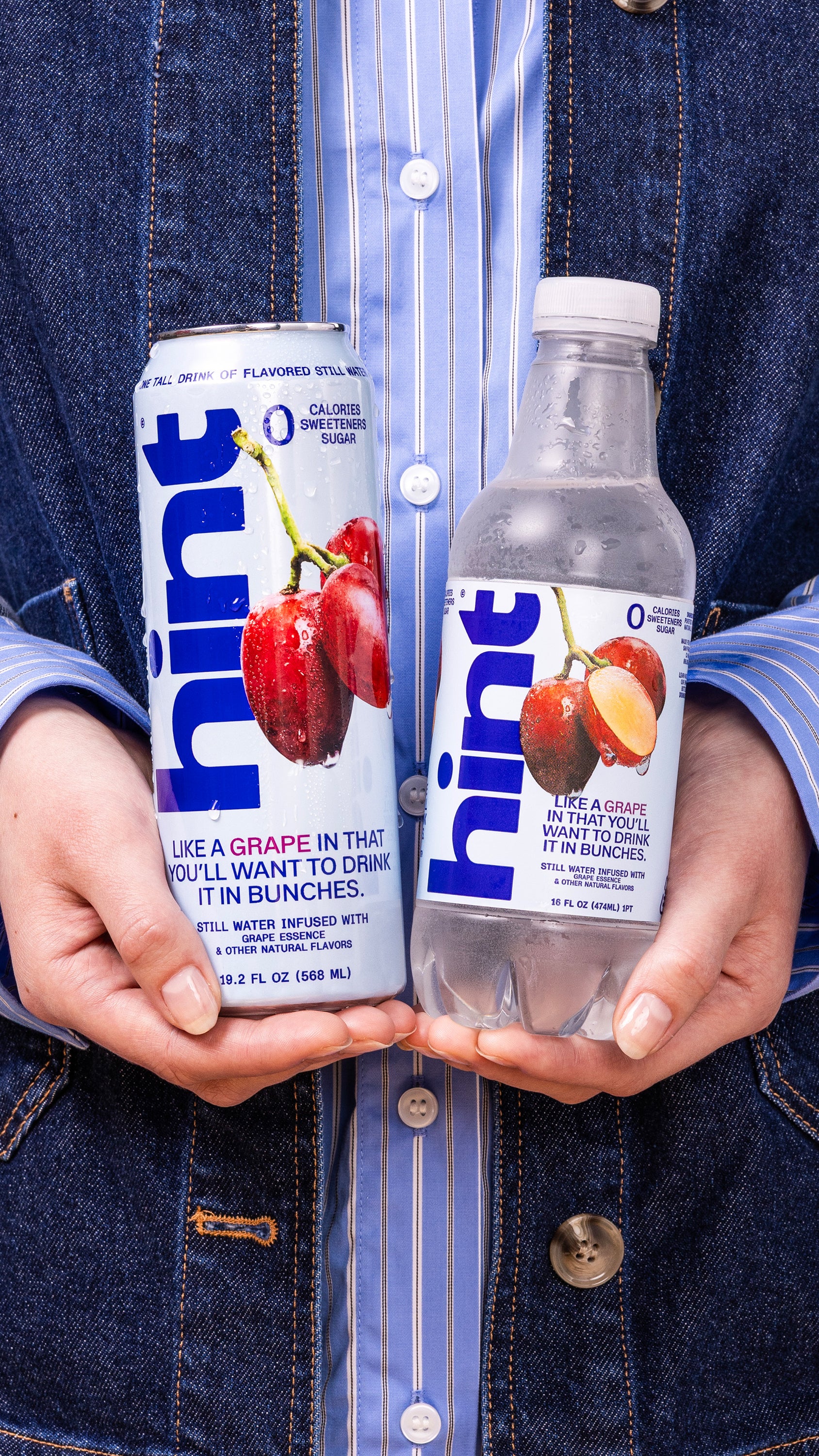 hint® Grape water - 12 pack 19.2oz still cans - Image 3